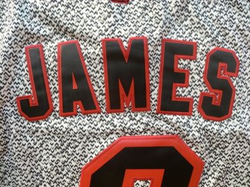 Camiseta James #23 Cavaliers 2013 Moda Estatica Gris